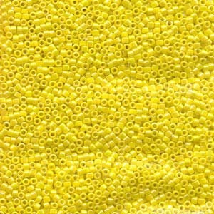 DB 160, Opaque Yellow AB - Miyuki Delica Beads, Size 11, 5 grams - Miyuki Delica & Seed Beads - Rainbow - Wholesale and Retail