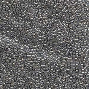 DB 251, Galvanized Gray Luster - Miyuki Delica Beads, Size 11, 5 grams - Miyuki Delica & Seed Bead - Wholesale and Retail