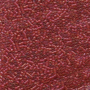 DB 295, Red Lined Red AB - Miyuki Delica Beads, Size 11, 5 grams - Miyuki Delica & Seed Bead - Wholesale and Retail