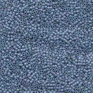 DB 376, Matte, Opaque, AB, Luster, Denim Blue - Miyuki Delica Beads, Size 11, 5 grams - Seed Bead - Retail & Wholesale
