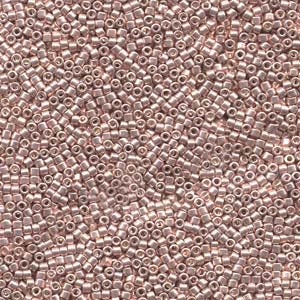 DB 418, Galvanized Lt. Rose,  Miyuki Delica Beads, Size 11, 5 grams - Seed Bead - Retail & Wholesale