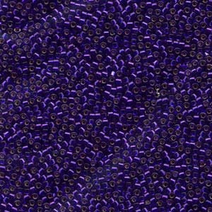 DB 610, Silver Lined Violet, Miyuki Delica Beads - Size 11 - 5 grams - Japanese Cylinder Seed Beads - Retail & Wholesale