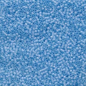 DB 861, Matte Sky Blue AB - Miyuki Delica Beads - Size 11 - 5 grams - Japanese Cylinder Seed Beads - Retail & Wholesale - Transparent