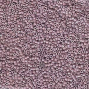 DB 875, Matte Opaque Lilac AB - Miyuki Delica Beads - Size 11 - 7.2 grams - Japanese Cylinder Seed Beads - Retail & Wholesale - Rainbow