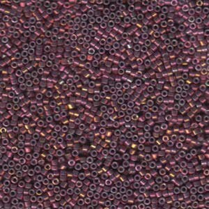 DB 1013, Teaberry Luster - Miyuki Delica Beads - Size 11 - 5 grams - Japanese Cylinder Seed Beads - Retail & Wholesale - Metallic Mix