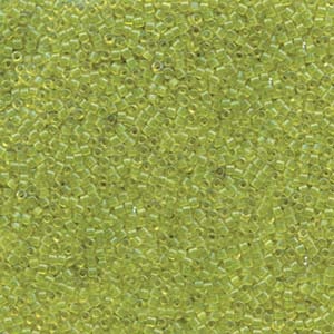 DB 1106, Transparent Crisp Green Apple - Miyuki Delica Beads - Size 11 - 5 grams - Japanese Cylinder Seed Beads - Retail & Wholesale