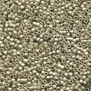 DB 1831F, Duracoat Galvanized Matte Silver - Miyuki Delica Beads - Size 11 - 5 grams - Japanese Cylinder Seed Beads - Retail & Wholesale