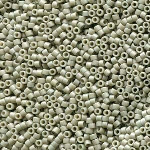 DB 2282, Frosted (Matte) Opaque Glazed Gray - Miyuki Delica Beads - Size 11 - 5 grams - Japanese Cylinder Seed Beads - Retail & Wholesale