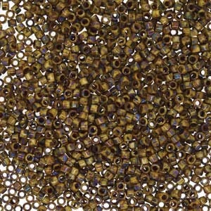 DB 2267, Picasso Brown Tan Matte - Miyuki Delica Beads - Size 11 - 5 grams - Japanese Cylinder Seed Beads - Retail & Wholesale