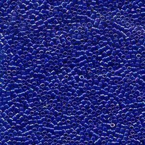 DB 165, Opaque Cobalt Blue AB - Miyuki Delica Beads, Size 11, 5 grams - Miyuki Delica & Seed Beads - Rainbow - Wholesale and Retail