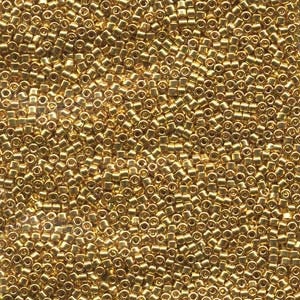 DB 31, 24K Gold Plated - Miyuki Delica Beads, Size 11, 5 grams - Miyuki Delica & Seed Beads - Wholesale and Retail