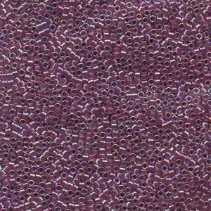 DB 56, Lined Magenta AB - Miyuki Delica Beads, Size 11, 5 grams - Miyuki Delica & Seed Beads - Wholesale and Retail