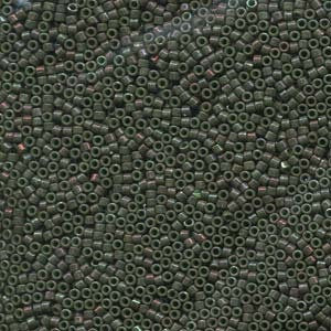 DB 131, Dark Olive Luster, Opaque - Miyuki Delica Beads, Size 11, 5 grams - Miyuki Delica & Seed Beads - Wholesale and Retail