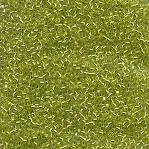 DB 147, Silver Lined Chartreuse- Miyuki Delica Beads, Size 11, 5 grams - Miyuki Delica & Seed Beads - Green - Yellow - Wholesale and Retail