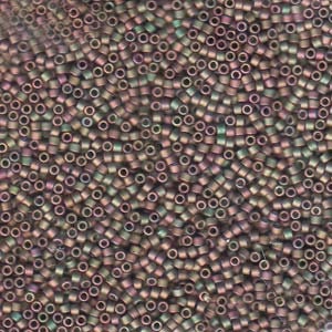 DB 380, Matte Metallic Green Pink Mix - Miyuki Delica Beads, Size 11, 5 grams - Seed Bead - Retail & Wholesale