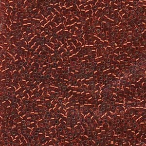 DB 603, Silver Lined Burnt Orange Miyuki Delica Beads - Size 11 - 5 grams - Japanese Cylinder Seed Beads - Retail & Wholesale