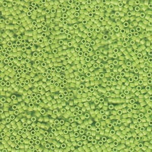 DB 733, Opaque Chartreuse - Miyuki Delica Beads - Size 11 - 5 grams - Japanese Cylinder Seed Beads - Retail & Wholesale