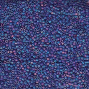 DB 864, Matte Cobalt AB - Miyuki Delica Beads - Size 11 - 5 grams - Japanese Cylinder Seed Beads - Retail & Wholesale - Transparent