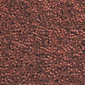 DB 1134, Opaque Espresso Bean - Miyuki Delica Beads - Size 11 - 5 grams - Japanese Cylinder Seed Beads - Retail & Wholesale - Brown