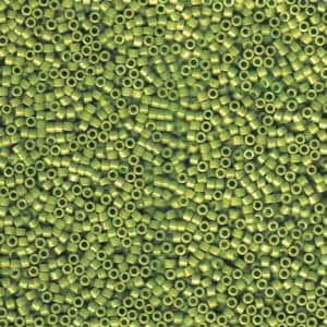 DB 1135, Opaque Avocado - Miyuki Delica Beads - Size 11 - 5 grams - Japanese Cylinder Seed Beads - Retail & Wholesale - Olive Green