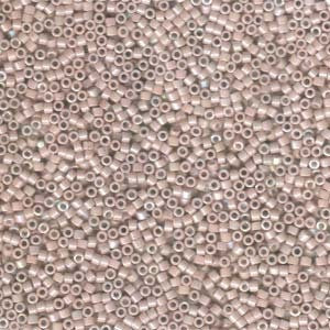 DB 1505, Opaque Pink Champagne AB - Miyuki Delica Beads - Size 11 - 5 grams - Japanese Cylinder Seed Beads - Wholesale & Retail