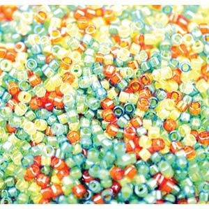 DB 2066, Luminous Delightful Citrus Mix - Miyuki Delica Beads - Size 11 - 5 grams - Japanese Cylinder Seed Beads - Retail & Wholesale