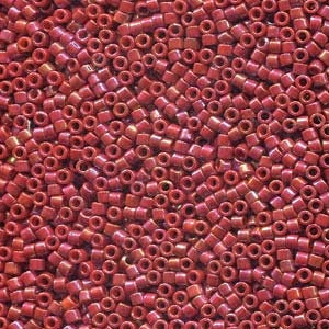 DB 2275, Glazed Opaque Dark Red - Miyuki Delica Beads - Size 11 - 5 grams - Japanese Cylinder Seed Beads - Retail & Wholesale