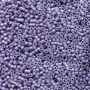 DB 2293, Opaque Frosted (Matte) Glazed Purple - Miyuki Delica Beads - Size 11 - 5 grams - Japanese Cylinder Seed Beads - Retail & Wholesale