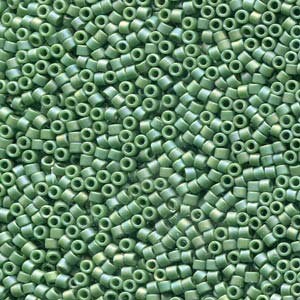 DB 2312, Frosted Opaque Glazed Rainbow Shamrock - Miyuki Delica Beads - Size 11 - 5 grams - Japanese Cylinder Seed Beads - Wholesale