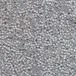 DB 1508, Opaque Light Smoke AB - Miyuki Delica Beads - Size 11 - 5 grams - Japanese Cylinder Seed Beads - Retail & Wholesale