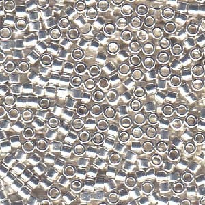 DB 551, Metallic Silver Plated - Miyuki Delica Beads - Size 11 - 5 grams - Japanese Cylinder Seed Beads - Retail & Wholesale