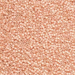 DB 1522, Peaches Cream Opaque Matte Rainbow - Miyuki Delica Beads - Size 11 - 5 grams - Japanese Cylinder Seed Beads - Wholesale & Retail