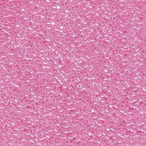 DB 246 - Crystal Lined Hot Pink-Miyuki Delica Beads, Size 11, 5 grams - Japanes Seed Beads - Wholesale or Retail