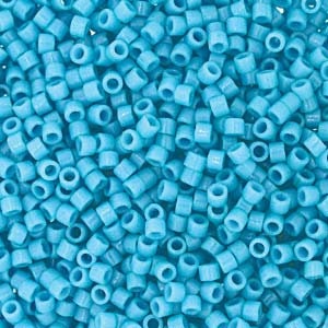 DB 2128, Duracoat Opaque Robin Egg Blue - Miyuki Delica Beads - Size 11 - 5 grams - Japanese Cylinder Seed Beads - Retail & Wholesale