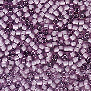 DB 1789, White Lined Amethyst AB, Transparent - Miyuki Delica Beads - Size 11 - 5 grams - Japanese Cylinder Seed Beads - Retail & Wholesale