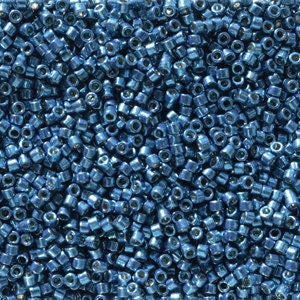 DB 2516,  Duracoat Galvanized Deep Aqua Blue - Miyuki Delica Beads - Size 11 - 5 grams - Japanese Cylinder Seed Beads - Retail & Wholesale