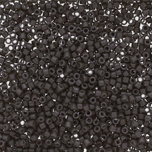 DB 2368, Duracoat Opaque Rhino Gray Dyed - Miyuki Delica Beads - Size 11 - 5 grams - Japanese Cylinder Glass Seed Beads - Wholesale & Retail