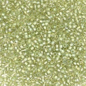 DB 2378- Silver Strand Inside Color Line - Miyuki Delica Beads - Size 11 - 5 grams - Japanese Cylinder Seed Beads - Wholesale & Retail
