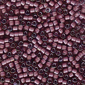 DB 1792, White Lined Dark Amethyst AB, Trans. - Miyuki Delica Beads - Size 11 - 5 grams - Japanese Cylinder Seed Beads - Retail & Wholesale