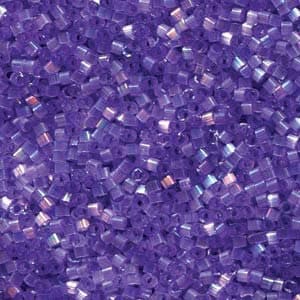 DB 1868 -Grape AB Silk Inside Dyed - Miyuki Delica Beads - Size 11 - 5 grams - Japanese Cylinder Seed Beads - Retail & Wholesale