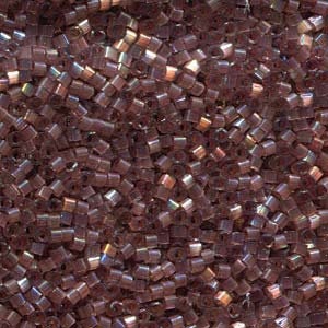 DB 1878 Rose Topaz Blush AB Silk Inside Dyed - Miyuki Delica Beads - Size 11 - 5 grams - Japanese Cylinder Seed Beads - Retail & Wholesale