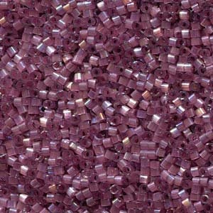 DB 1880 Raspberry Ice AB Silk Inside Dyed - Miyuki Delica Beads - Size 11 - 5 grams - Japanese Cylinder Seed Beads - Retail & Wholesale