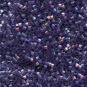 DB 1881 Dark Orchid AB Silk Inside Dyed - Miyuki Delica Beads - Size 11 - 5 grams - Japanese Cylinder Seed Beads - Retail & Wholesale