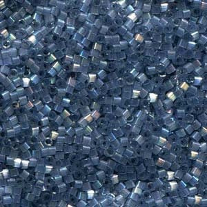 DB 1882 Gray Teal AB Silk Inside Dyed - Miyuki Delica Beads - Size 11 - 5 grams - Japanese Cylinder Seed Beads - Retail & Wholesale
