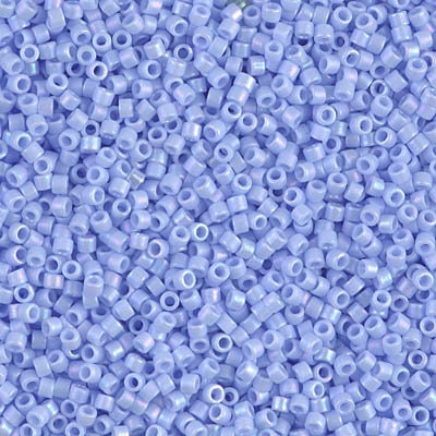 DB 1596, Blue Agate Opaque-AB-Matte - Miyuki Delica Beads - Size 11 - 5 grams - Japanese Cylinder Seed Bead - Wholesale & Retail - Turquoise