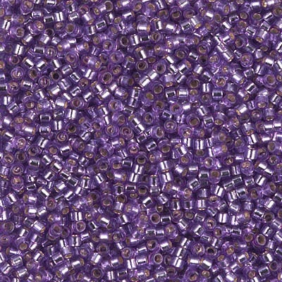 DB 2168, Silver Lined Duracoat Medium Grape - Miyuki Delica Beads - Size 11 - 5 grams - Japanese Cylinder Seed Beads - Retail & Wholesale