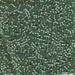 DB 689, Dark Grey-Green, S/L, Semi-Matte - Miyuki Delica Beads - Size 11 - 5 grams - Japanese Cylinder Seed Beads - Retail & Wholesale