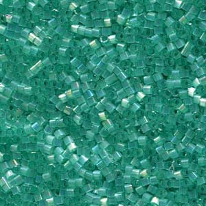 DB 1869 -Aqua Green AB Silk Inside Dyed - Miyuki Delica Beads - Size 11 - 5 grams - Japanese Cylinder Seed Beads - Retail & Wholesale