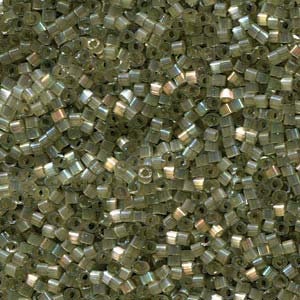 DB 1876 Sandy Gray Khaki AB Silk Inside Dyed - Miyuki Delica Beads - Size 11 - 5 grams - Japanese Cylinder Seed Beads - Retail & Wholesale