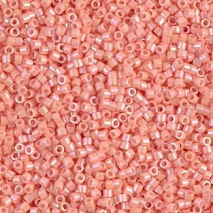 DB 207, Opaque Peach Luster - Miyuki Delica Beads, Size 11, 5 grams - Miyuki Delica & Seed Beads - Pink - Wholesale and Retail